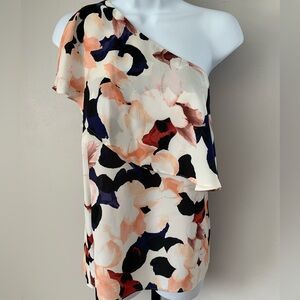 1STATE Floral One-Shoulder Top
